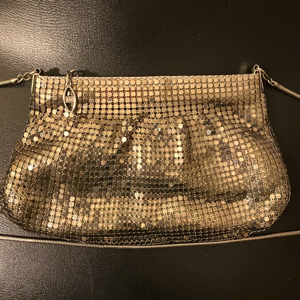 Pacific connections evening purse , fancy gold glimmer